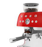 Smeg espresso coffee machine with grinder and milk frother (British brand)