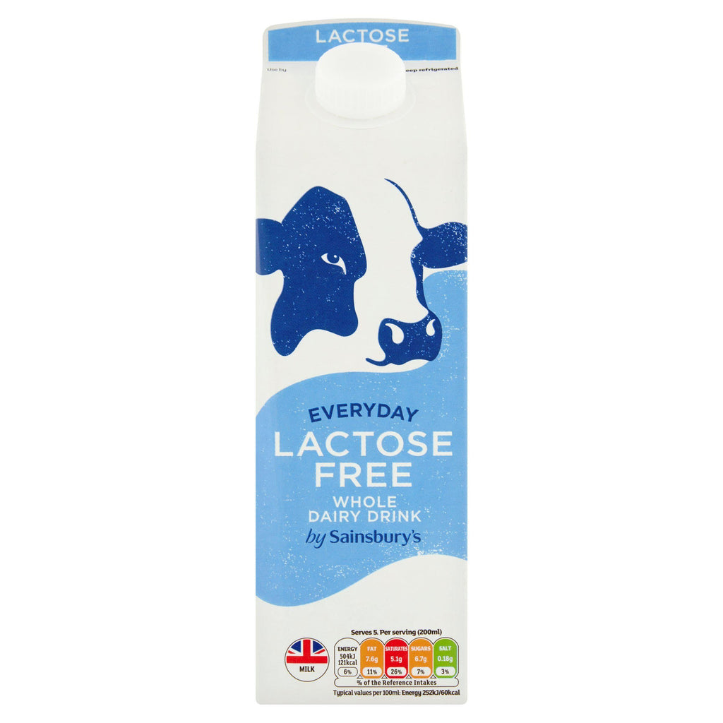 Sainsbury's Everyday Lactose Free Whole Dairy Drink 1l