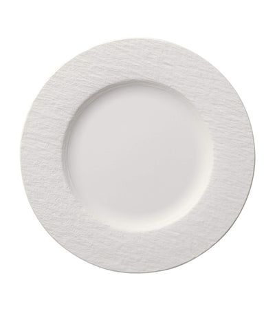 Harrods Villeroy & Boch Manufacture Rock Blanc Porcelain Flat Plate 27cm- Buy online at McGrocer