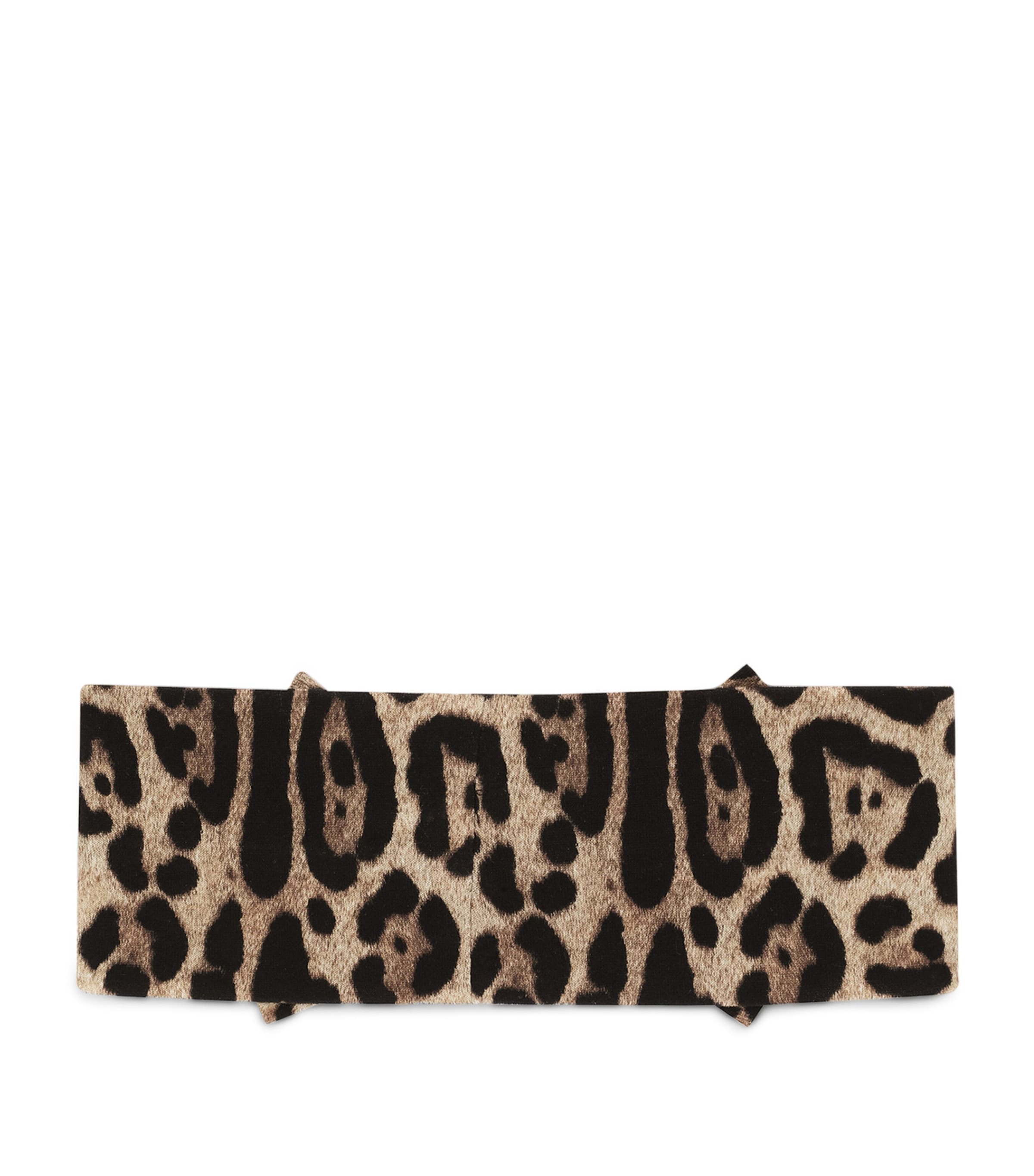 Dolce & Gabbana Leopard Print Headband - British product