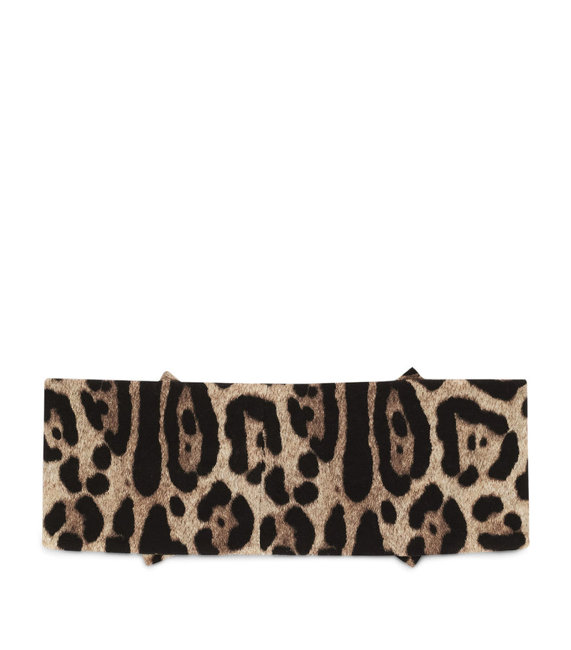 Dolce & Gabbana Leopard Print Headband - British product