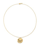 Monica Vinader gold vermeil Capricorn pendant necklace (British brand)
