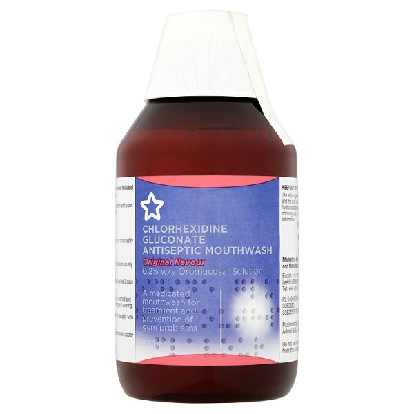 Superdrug Chlorhexidine Mouthwash Original Flavour 300ml GOODS Superdrug   