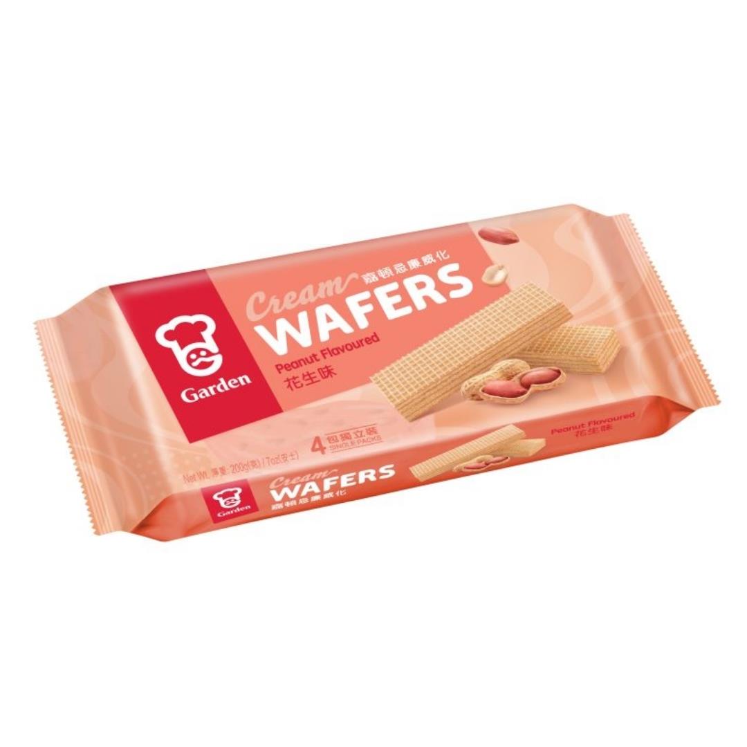 Garden cream wafers peanut flavour, imported from the UK