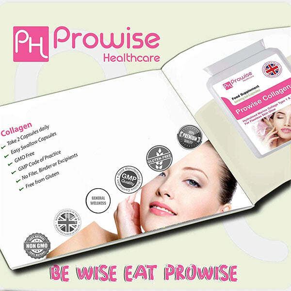 Prowise Marine Collagen Type 1 and Type 2 1200mg 60 Capsules