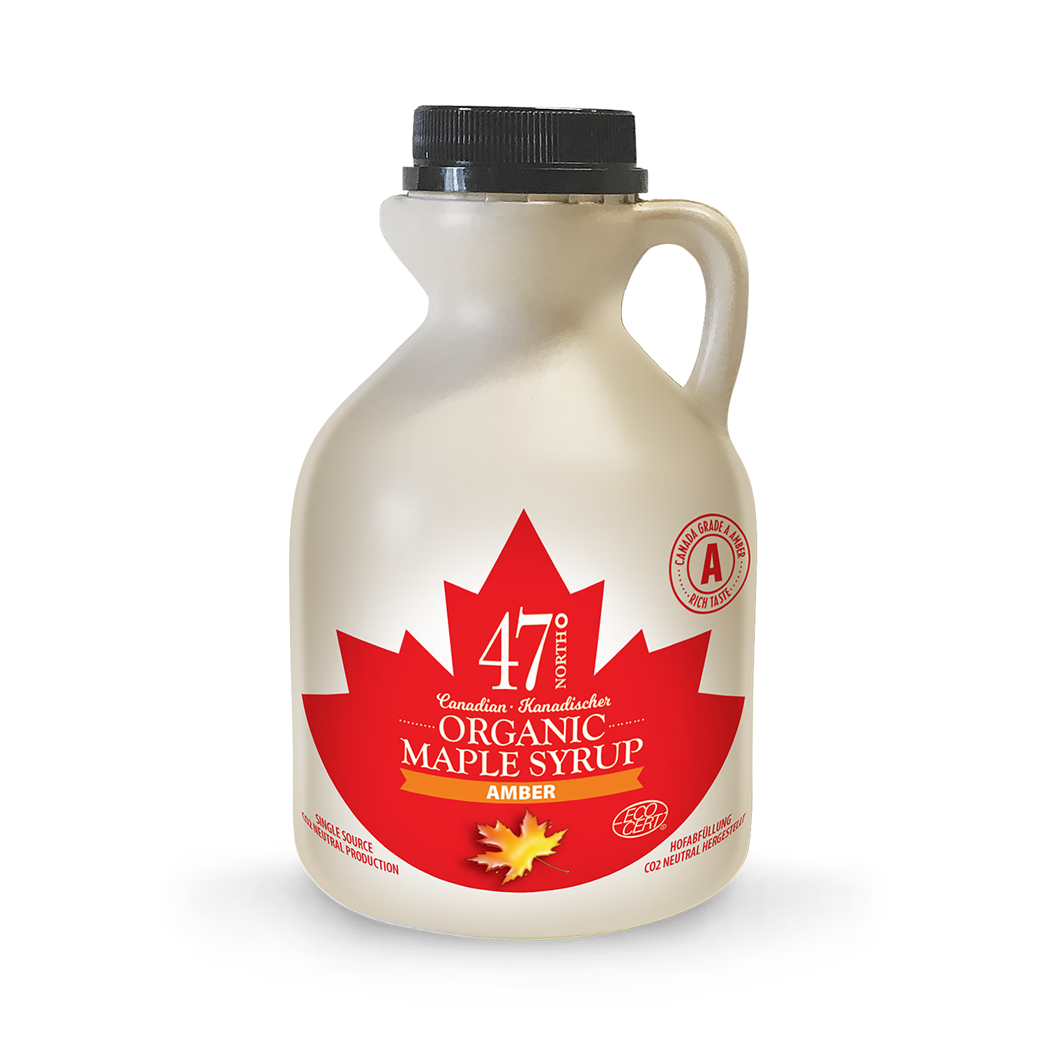 47° North organic maple syrup 500ml, imported from the UK
