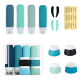 Livingandhome 14-piece silicone travel bottle set, UK version