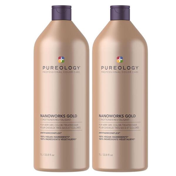 Pureology Nanoworks Gold Conditioner Supersize Double Pack GOODS Superdrug   