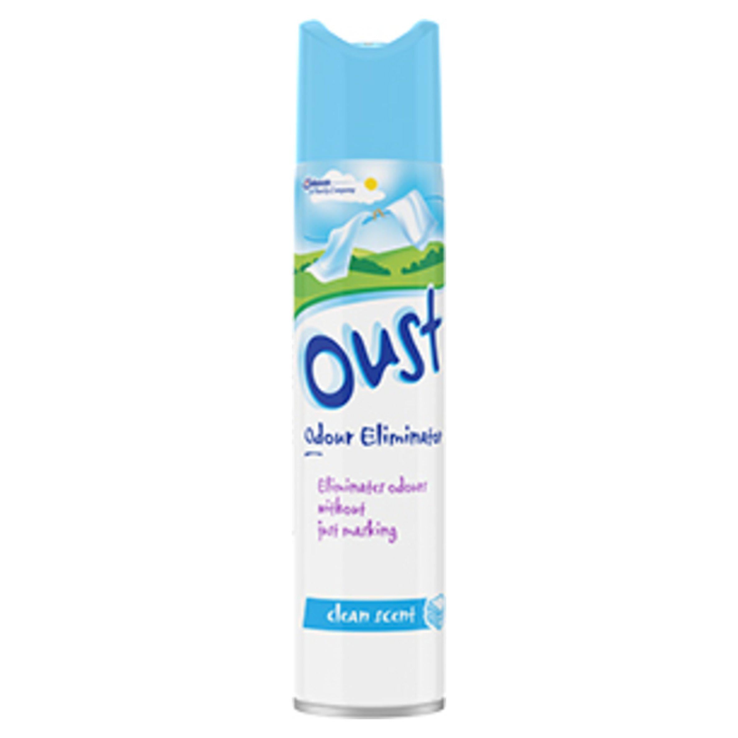 Oust Odour Eliminator Aerosol Clean Scent Air Freshener 300ml Aerosol & room sprays Sainsburys   