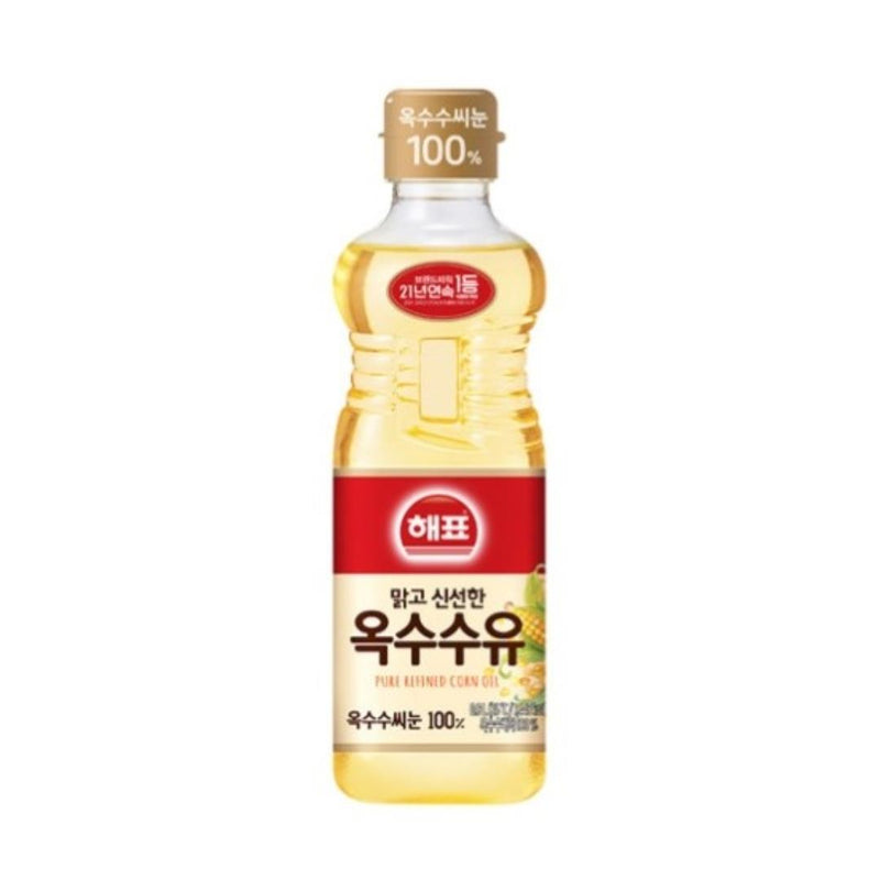 Sajo Haepyo corn oil Korean cooking oil, UK version