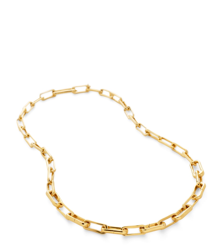 Monica Vinader Alta Charm gold vermeil necklace - British product