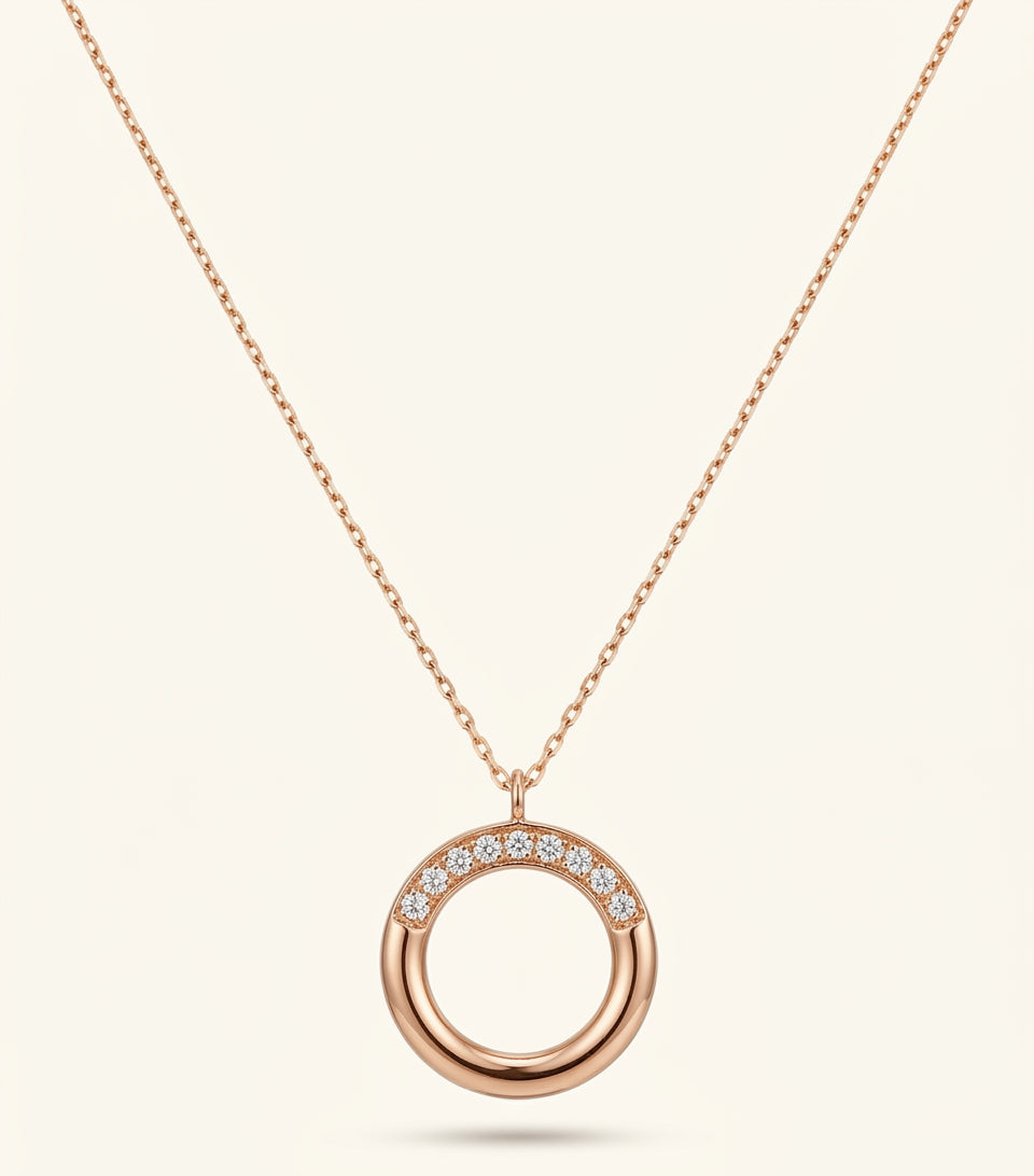 Cartier Juste un Clou rose gold diamond necklace, imported from the UK