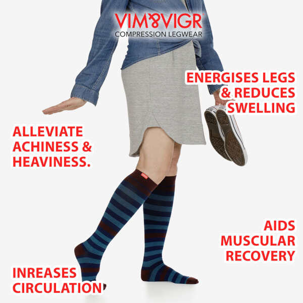 VIM&VIGR compression socks 20-30 mmHg unisex - British product