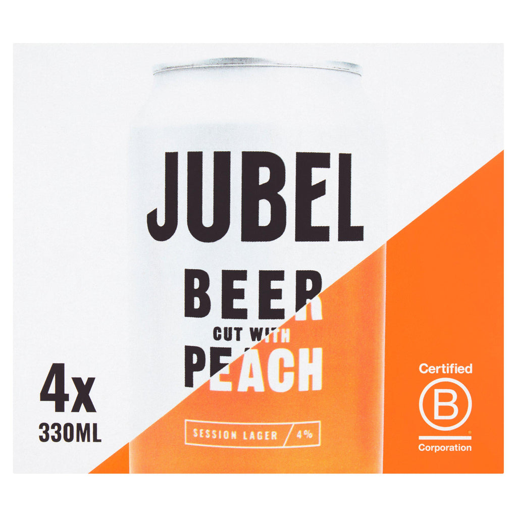 Jubel Beer Cut with Peach Session Lager 4x330ml