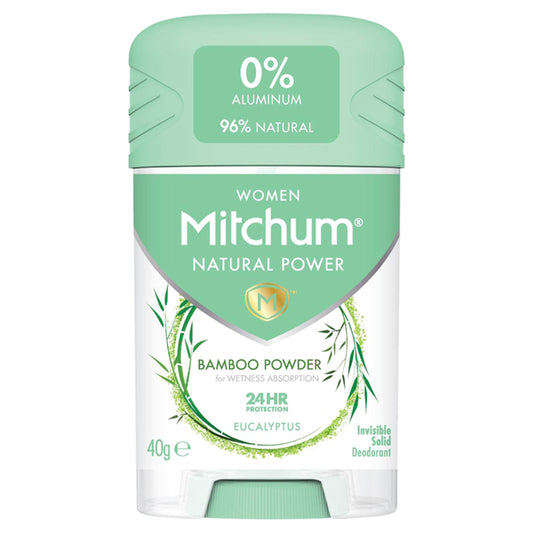 Mitchum Women Natural Power 24hr Protection Eucalyptus Deodorant 40g Women's Sainsburys   
