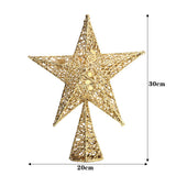 Livingandhome Christmas tree topper star ornament small, imported from the UK