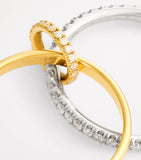 Spinelli Kilcollin Alia yellow gold white gold diamond ring (British brand)