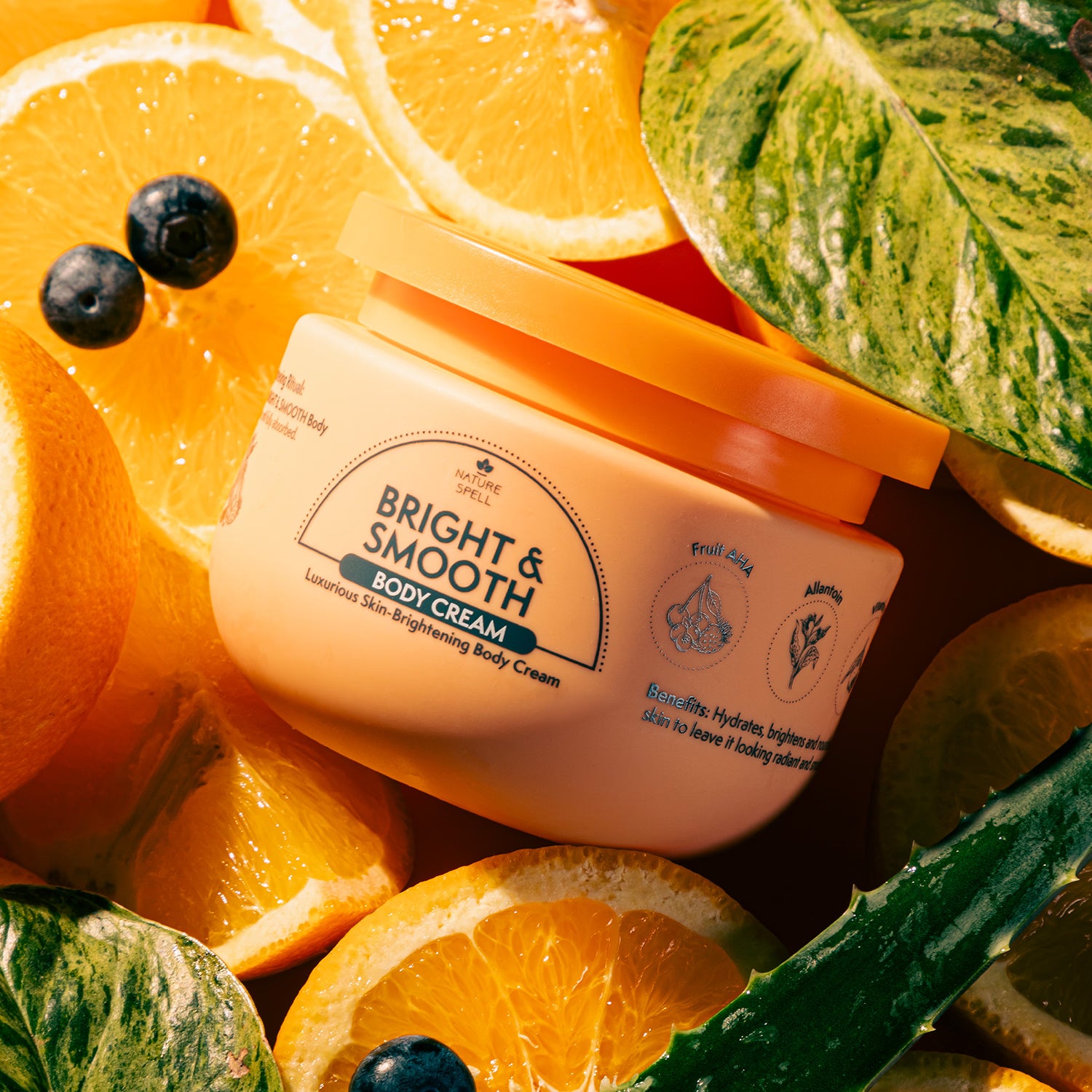 Nature Spell Bright & Smooth body cream 250ml (British brand)