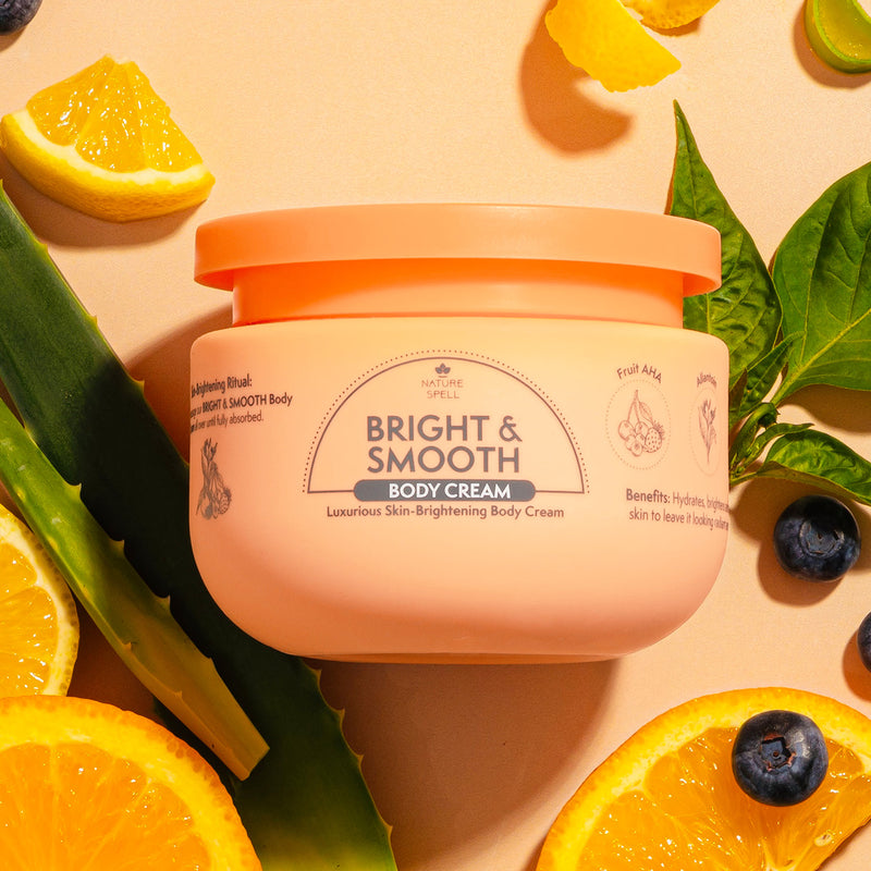 Nature Spell Bright & Smooth body cream 250ml (British brand)