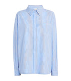 Lightweight Cotton Satin Hooded Overshirt with Detachable Hood