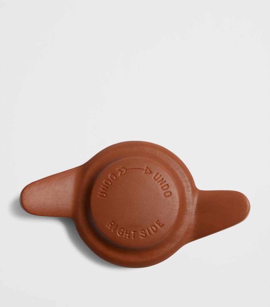 Dunhill leather wing nut desk sculpture - British product