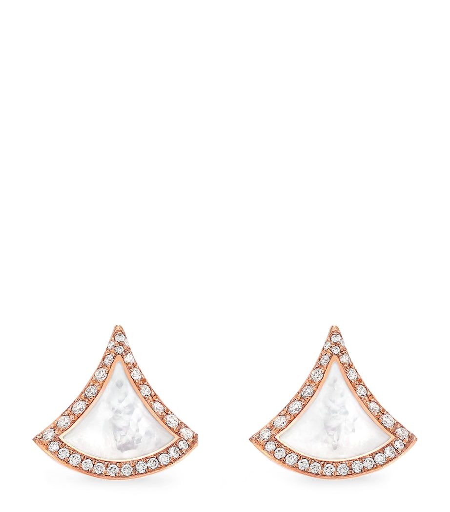 Bvlgari Divas' Dream stud earrings rose gold (British brand)
