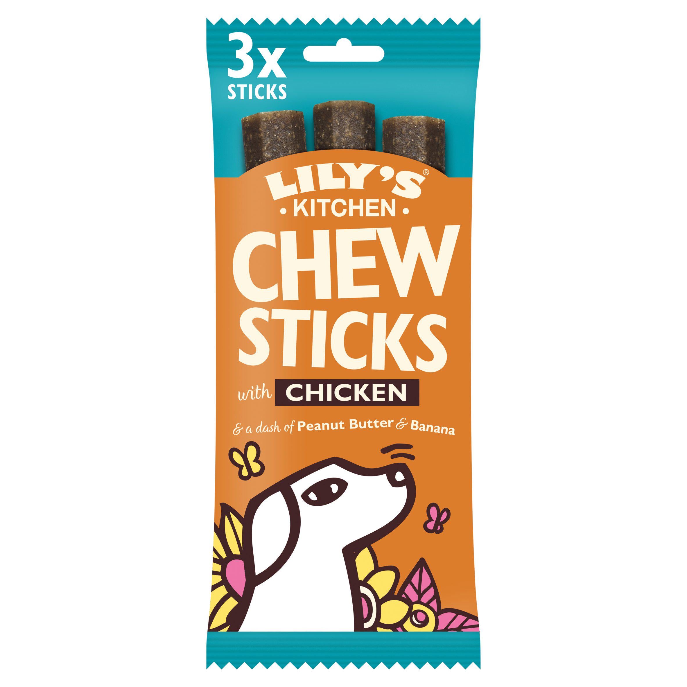 Lily's Kitchen Chew Sticks with Chicken Dog Treat 120g GOODS Sainsburys   