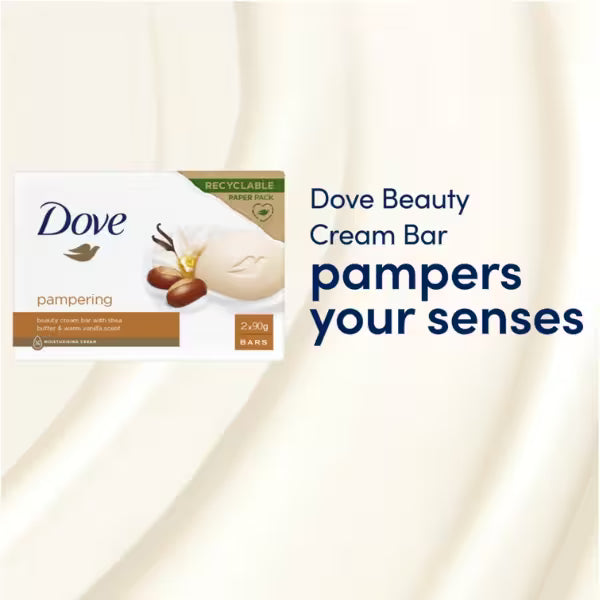 Dove Shea Butter Vanilla Beauty Bar 2x 90g, UK version