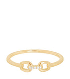 Astrid & Miyu yellow gold diamond ring 14kt - British product