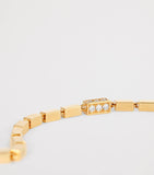 Suzanne Kalan yellow gold diamond block chain bracelet - British product