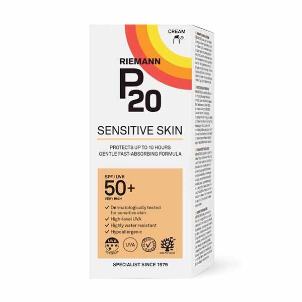 P20 Sensitive Suncream SPF50 200ml