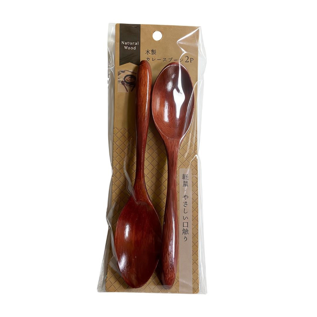 Wooden kitchen spoon set of 2, 18.5 x 4cm, UK version