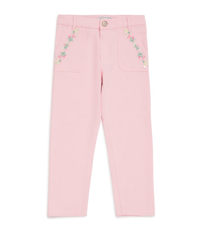 Harrods Tartine et Chocolat Bomulls Chinos med Blomsterbroderi (2-12 år) - Kjøp online på McGrocer