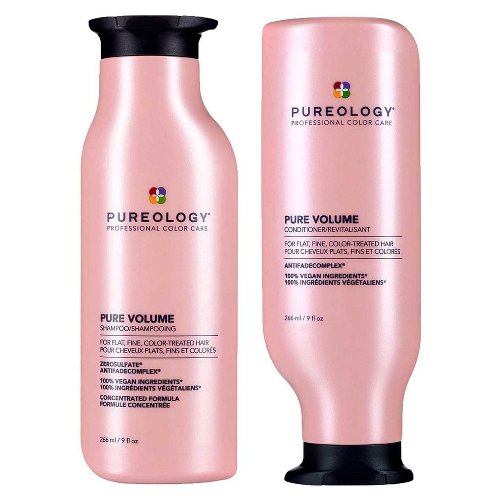 Pureology Pure Volume Shampoo and Conditioner Bundle For Fine, Flat Hair