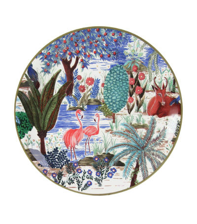 Harrods Gien Jardin du Palais Canape Plates (Set of 4)- Buy online at McGrocer