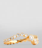 Sophie Bille Brahe Ensemble Ocean ring in gold with diamonds, imported from the UK