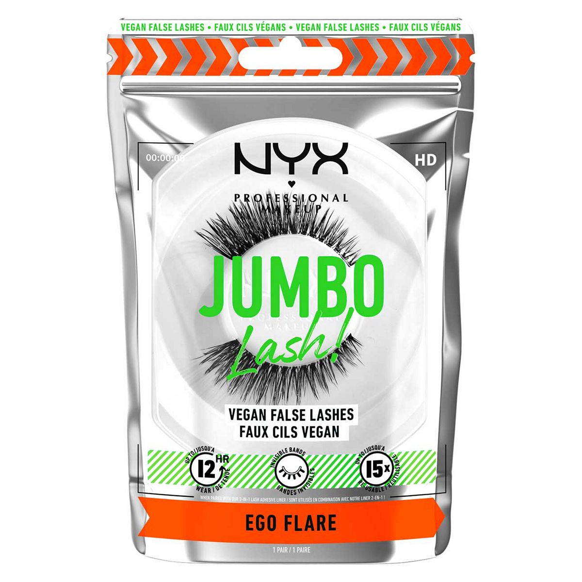 NYX Professional Makeup Jumbo Lash Vegan False Lashes 2 Ego Flare GOODS Boots   