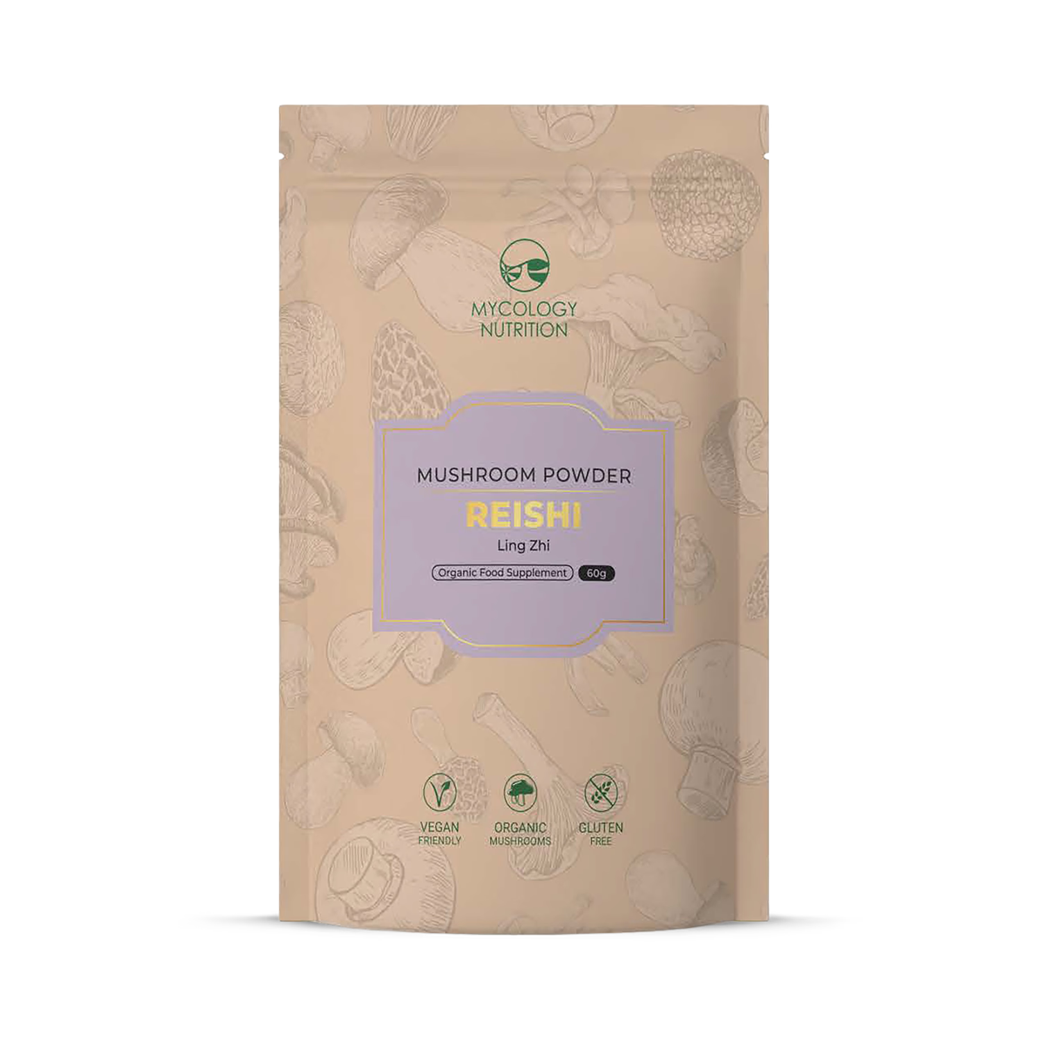 Mycology Nutrition organic reishi powder 60g - British product