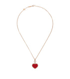 Chopard Happy Hearts rose gold diamond pendant, imported from the UK