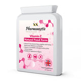 Pharmanostix natural food vitamin C 60 capsules - British product