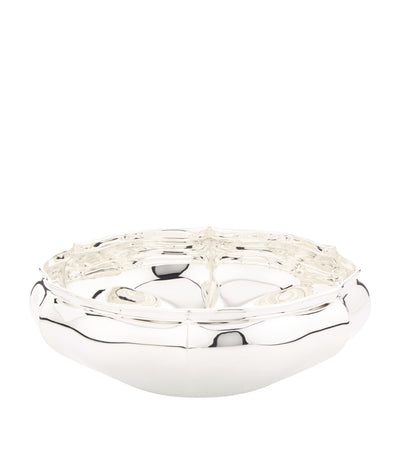 Harrods Greggio Silver Plated Georgian Centrepiece Bowl 16.5cm- Buy online at McGrocer