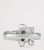 Givenchy Crystal Pearl Ring in silver tone - British product
