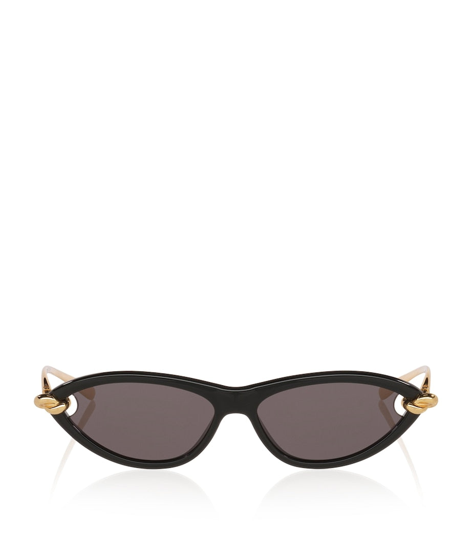 Bottega Veneta cat eye sunglasses acetate frame, imported from the UK