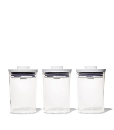 Harrods OXO Set of 3 POP Canisters Food Storage Canisters- Buy online at McGrocer