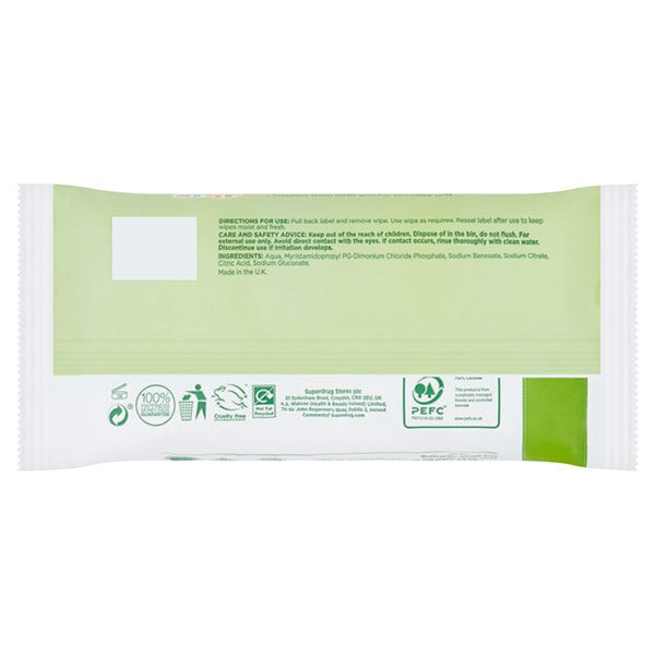 Superdrug My Little Star Biodegradable Pure Baby Wipes 60