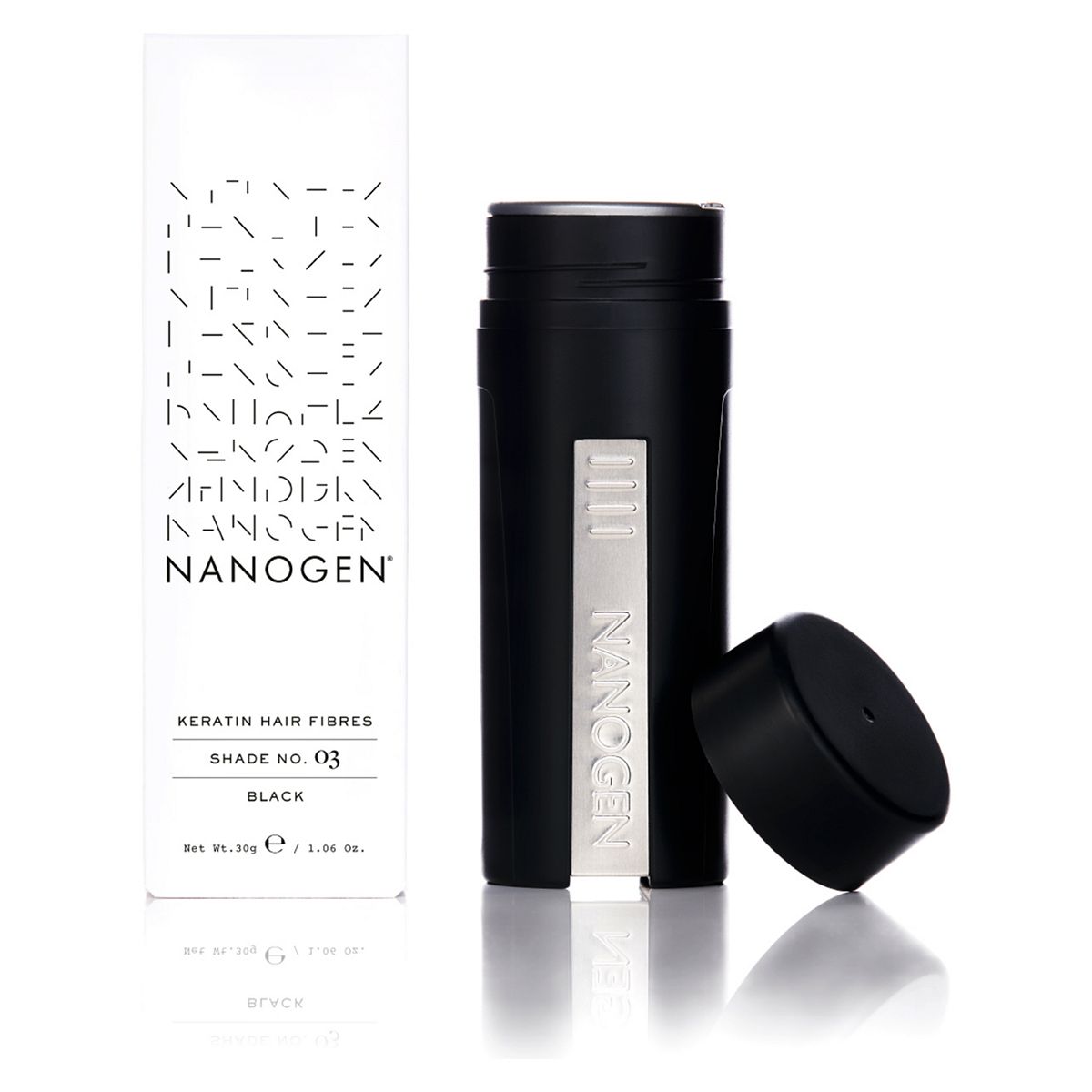 Nanogen Hair Thickening Keratin Fibres - Black 30g (2 months' supply) GOODS Boots   