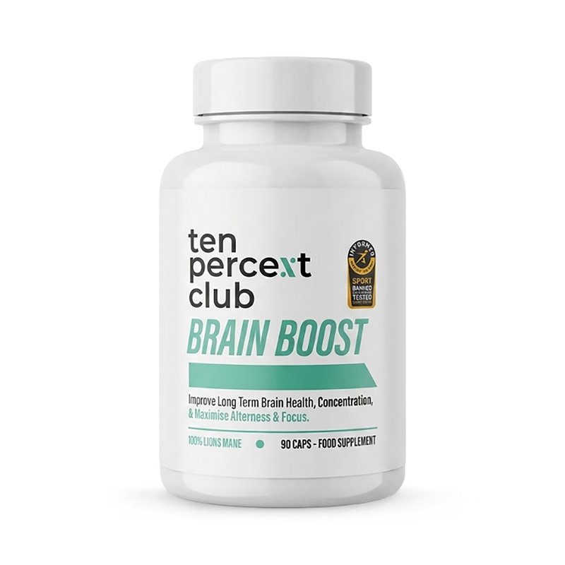 The Ten Percent Club Lion's Mane 90 Capsules, imported from the UK
