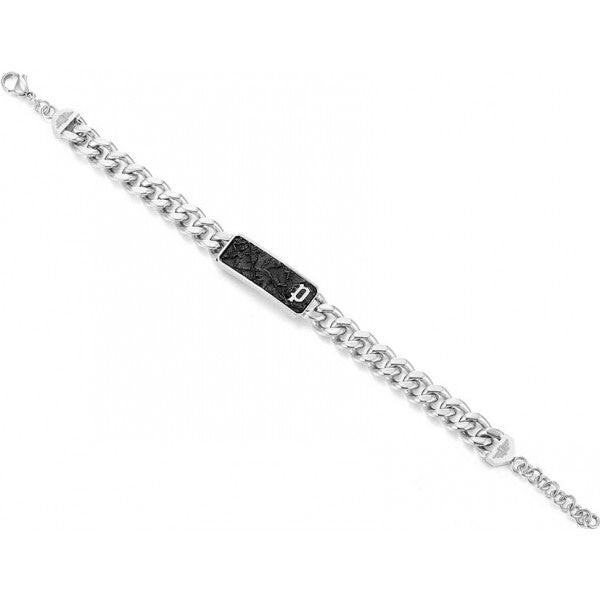 Police silver wire bracelet for men, imported from the UK