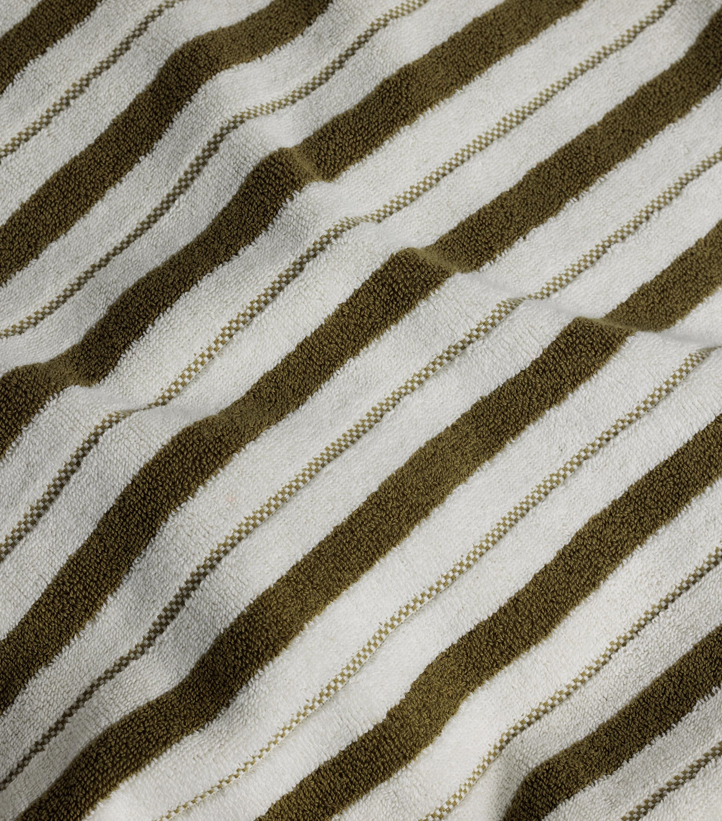 BAINA organic cotton striped bath towel 70cm x 140cm - British product
