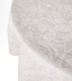 Le Jacquard Français linen Tivoli round tablecloth 240cm, UK version